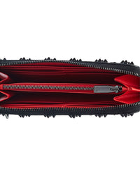 Christian Louboutin Panettone Studded Leather Zip Around Wallet