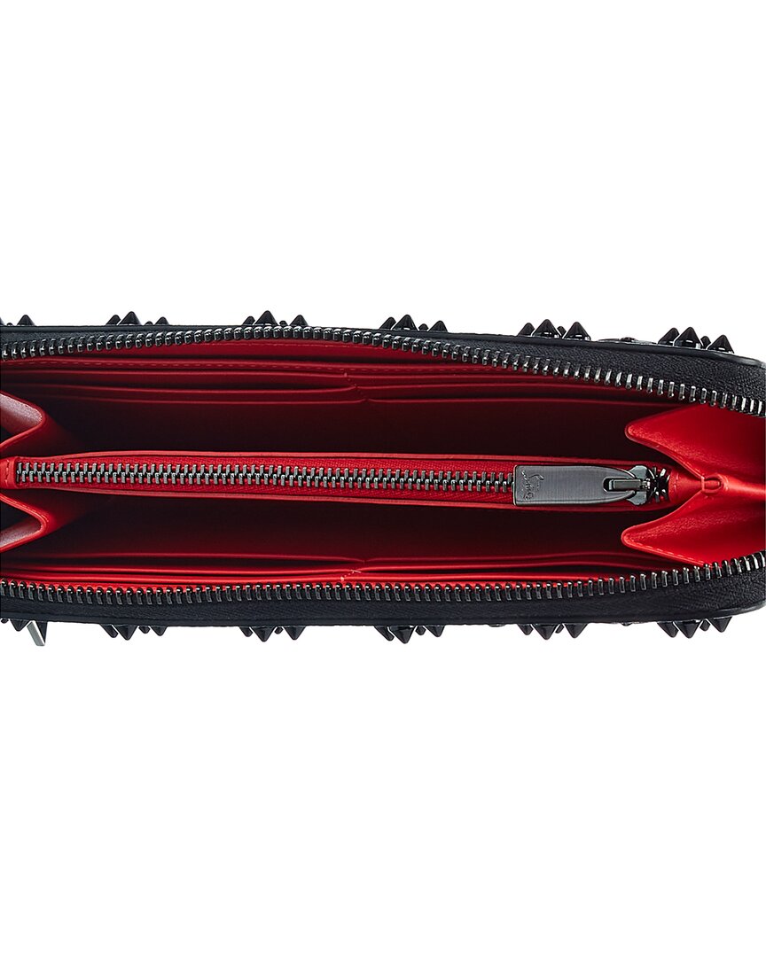 Christian Louboutin Panettone Studded Leather Zip Around Wallet