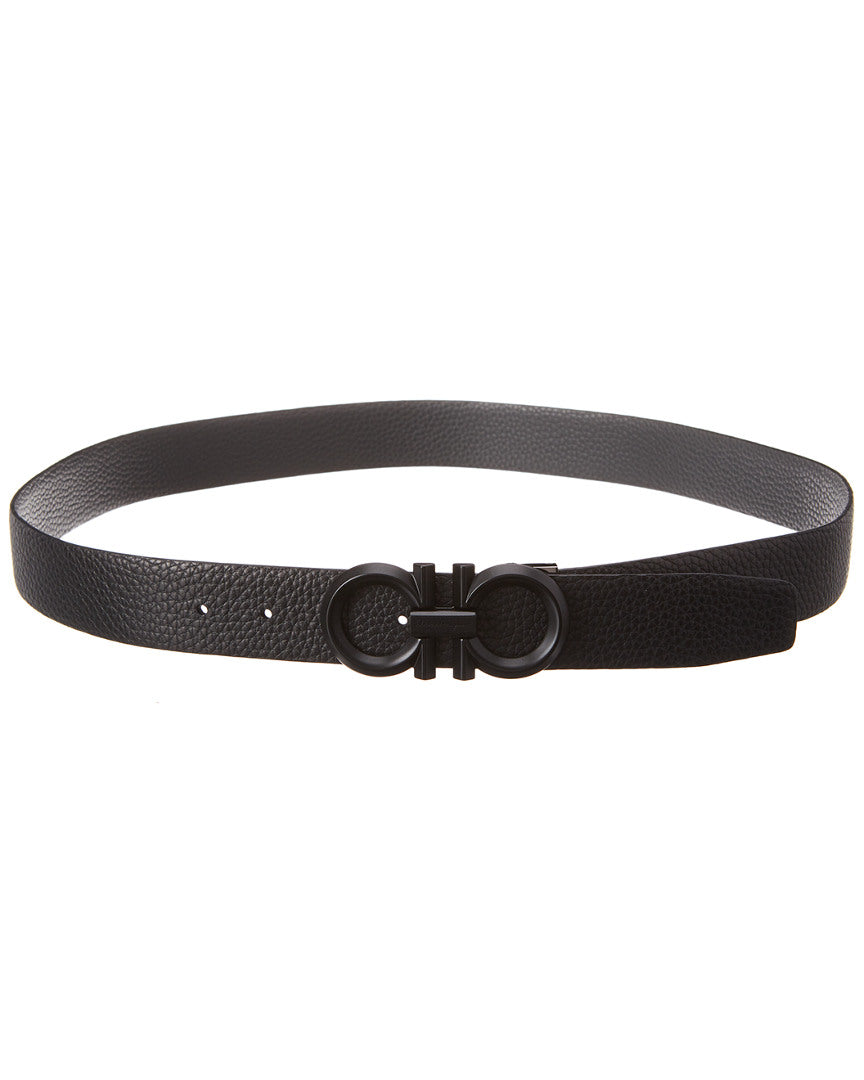 Ferragamo Gancini Reversible & Adjustable Leather Belt