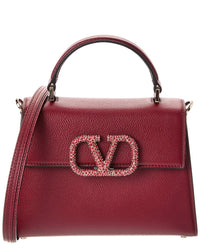 Valentino Valentino Vsling Small Leather Satchel