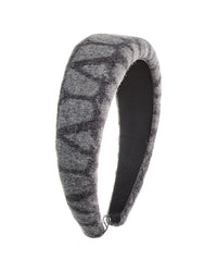 Valentino Vlogo Wool & Leather Headband