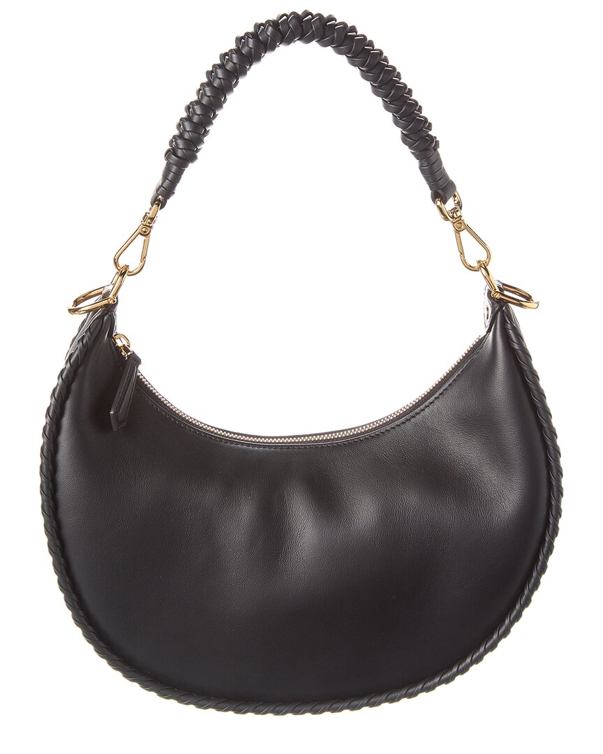 Fendi Fendigraphy Small Leather Hobo Bag