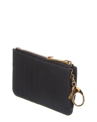 Fendi Ff Logo Key Ring Leather Pouch