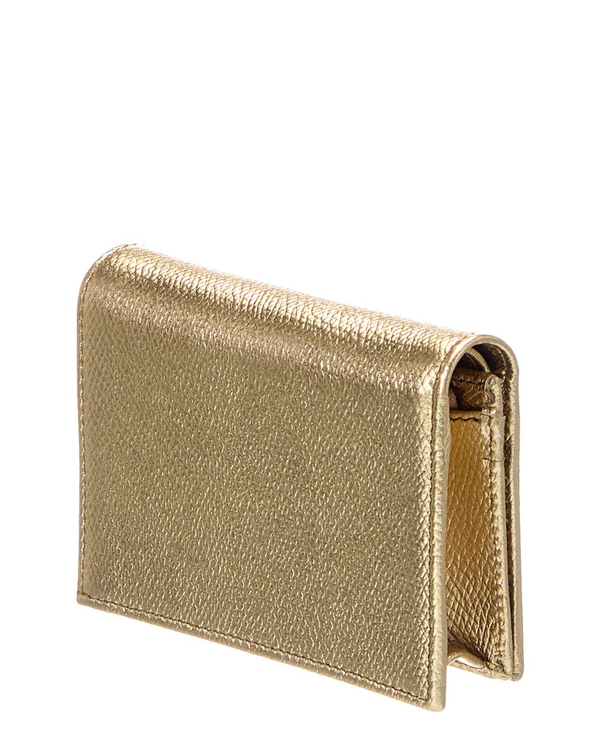 Valentino Vlogo Signature Leather Card Case
