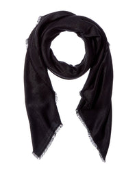 Givenchy Silk & Wool-Blend Scarf Black