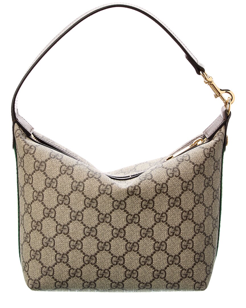 Gucci Ophidia Mini Gg Supreme Canvas & Leather Hobo Bag