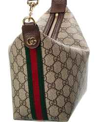 Gucci Ophidia Mini Gg Supreme Canvas & Leather Hobo Bag