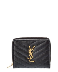 Saint Laurent Monogram Leather Card Case