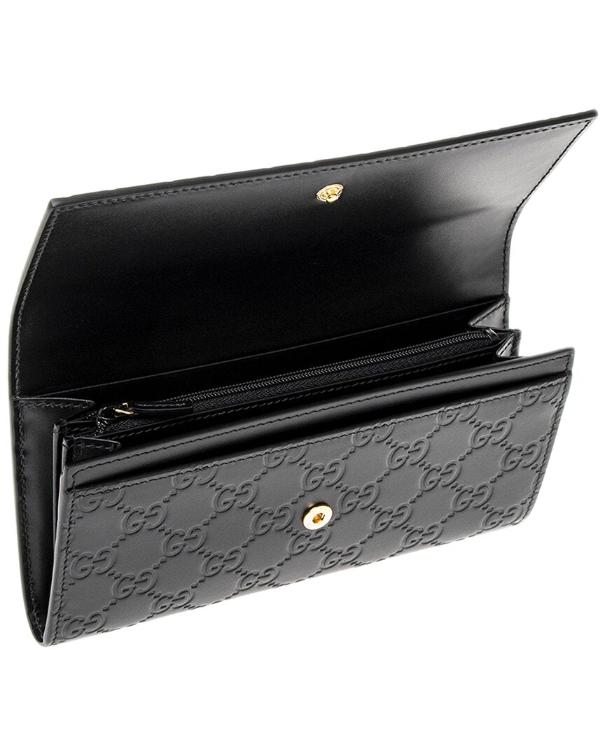 Gucci Guccissima Leather Long Wallet