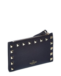 Valentino Valentino Rockstud Leather Card Case