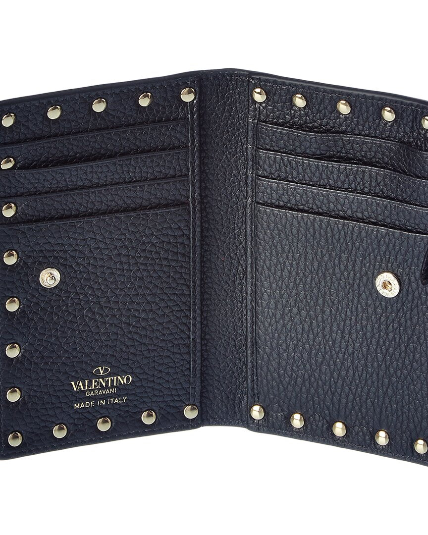 Valentino Valentino Rockstud Leather Card Case