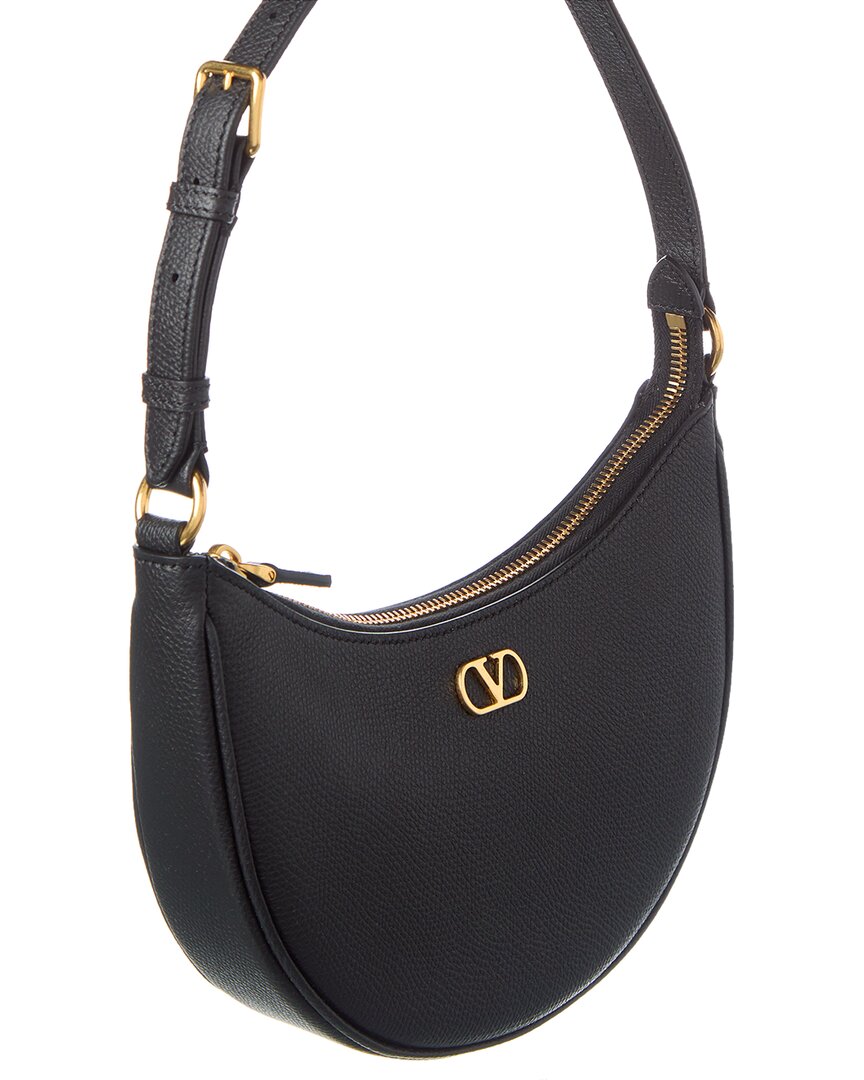 Valentino Valentino Vlogo Signature Mini Leather Hobo Bag