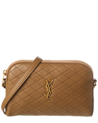 Saint Laurent Saint Laurent Gaby Zipped Quilted Leather Crossbody