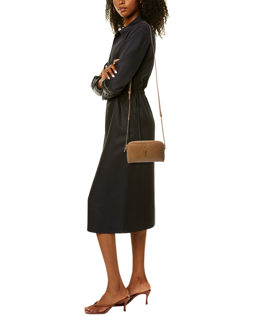 Saint Laurent Saint Laurent Gaby Zipped Quilted Leather Crossbody