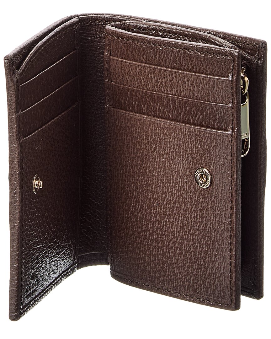 Gucci Gucci Ophidia Small Gg Supreme Canvas & Leather Card Case