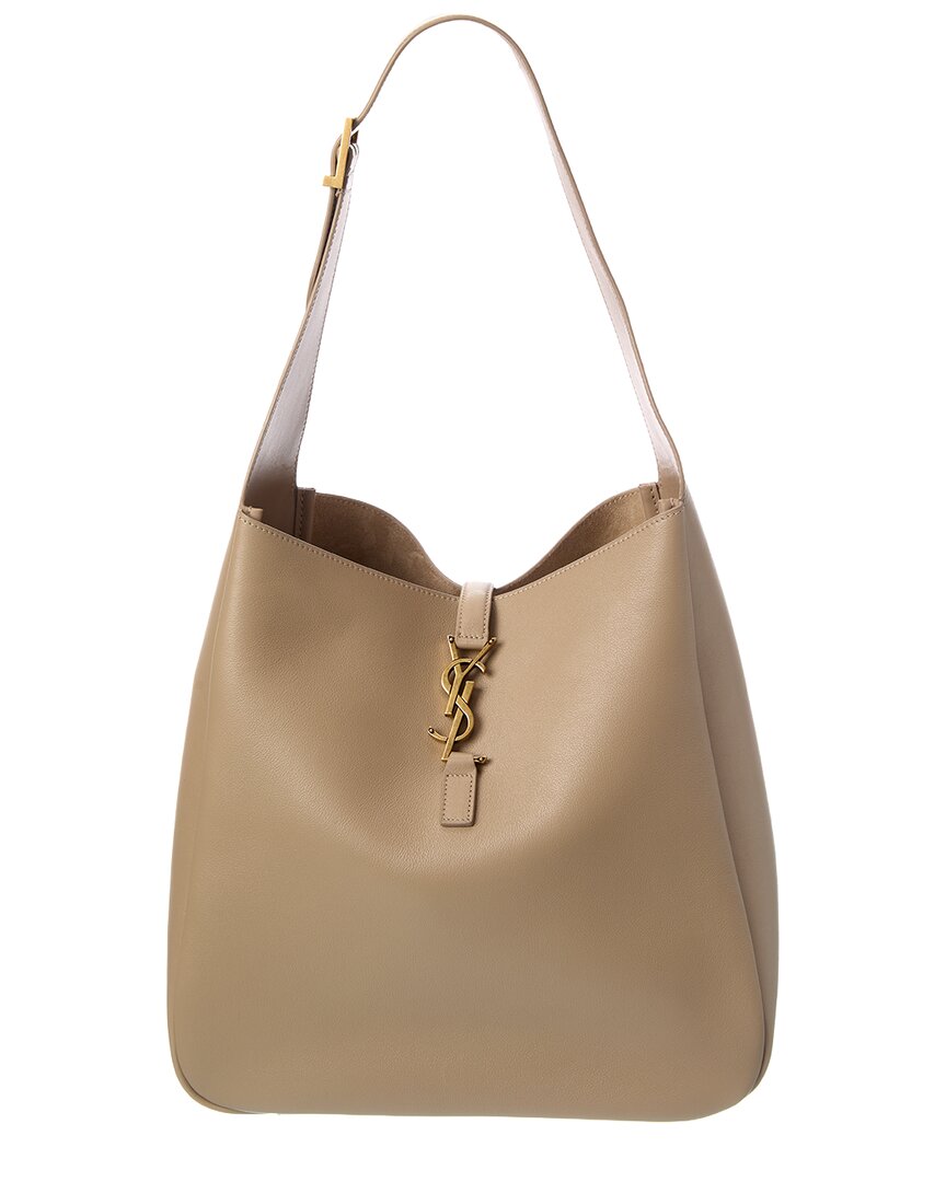 Saint Laurent Le 5 Large Leather Hobo Bag