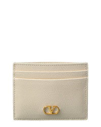 Valentino Valentino Vlogo Signature Leather Card Holder