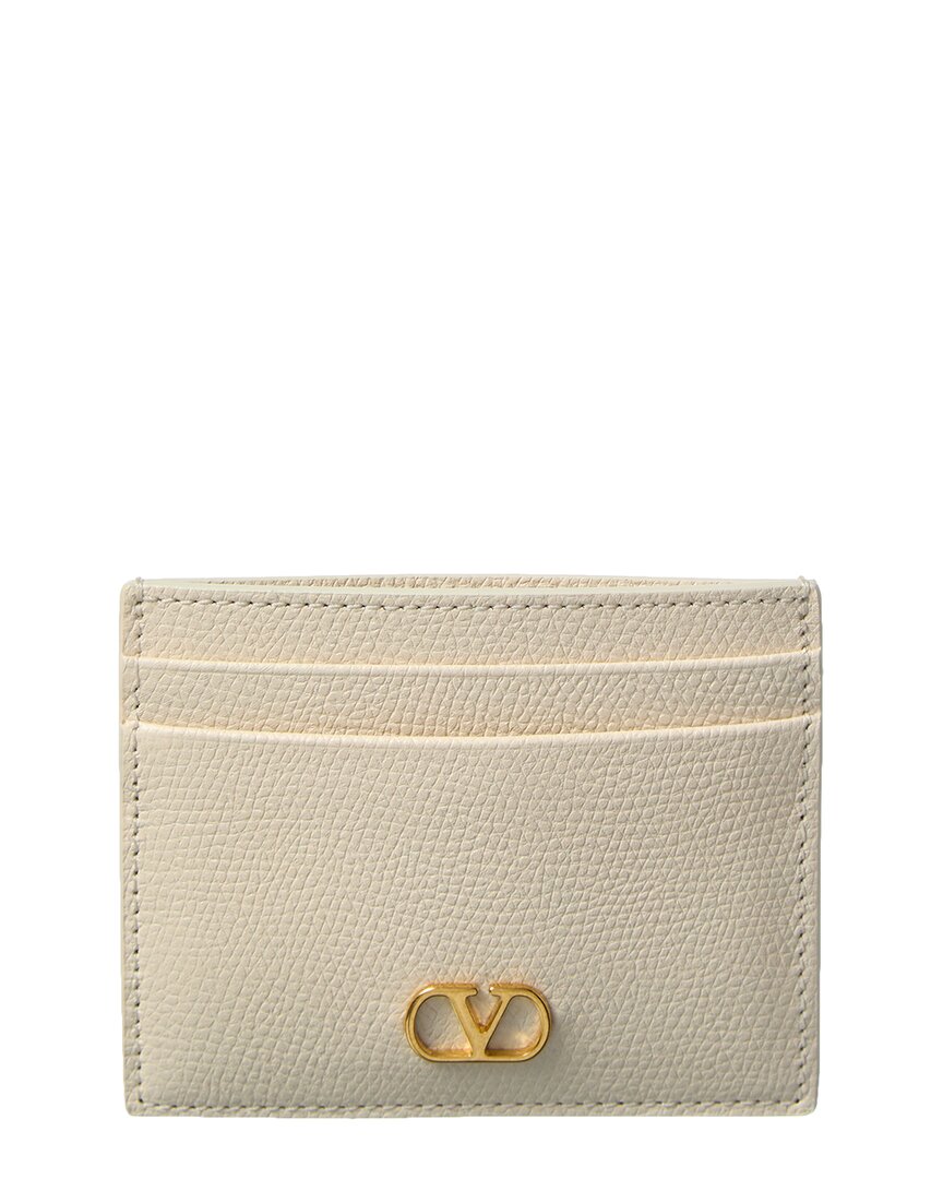 Valentino Valentino Vlogo Signature Leather Card Holder