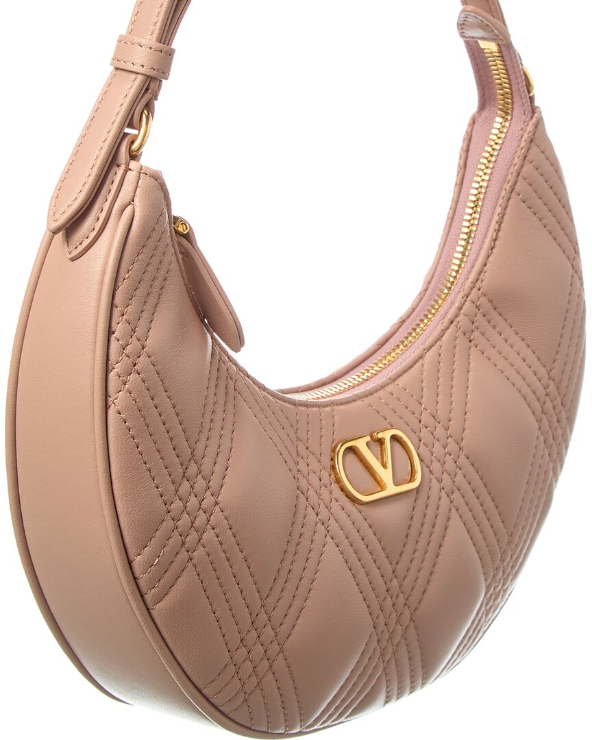 Valentino Vlogo Signature Leather Hobo Bag