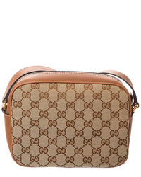 Gucci Blondie Mini Gg Canvas & Leather Camera Bag