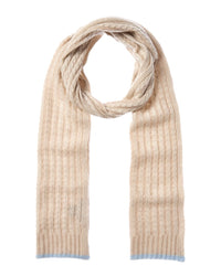 Forte Cashmere Plaited Baby Cable Cashmere Scarf