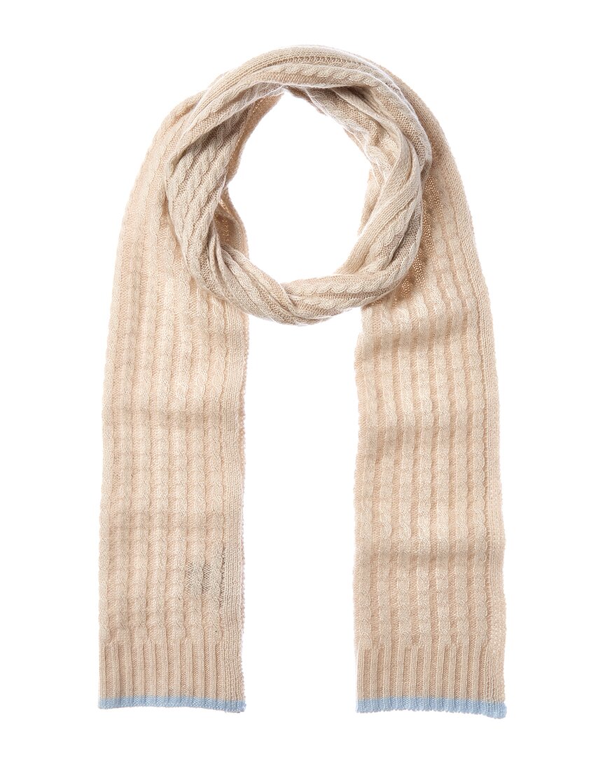 Forte Cashmere Plaited Baby Cable Cashmere Scarf
