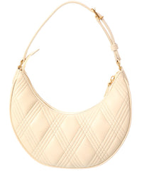 Valentino Vlogo Signature Leather Hobo Bag, White