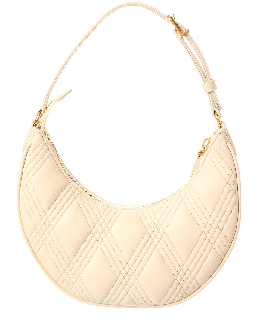 Valentino Vlogo Signature Leather Hobo Bag, White