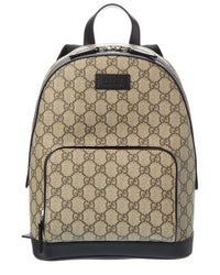 Gucci Gg Supreme Canvas & Leather Backpack ONE SIZE Brown Multi
