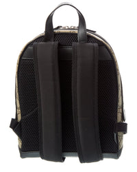 Gucci Gg Supreme Canvas & Leather Backpack