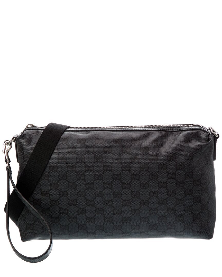 Gucci Essence Classic Medium Gg Coated Canvas & Leather Crossbody