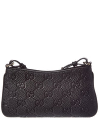 Gucci Gucci Gg Emblem Super Mini Leather Shoulder Bag