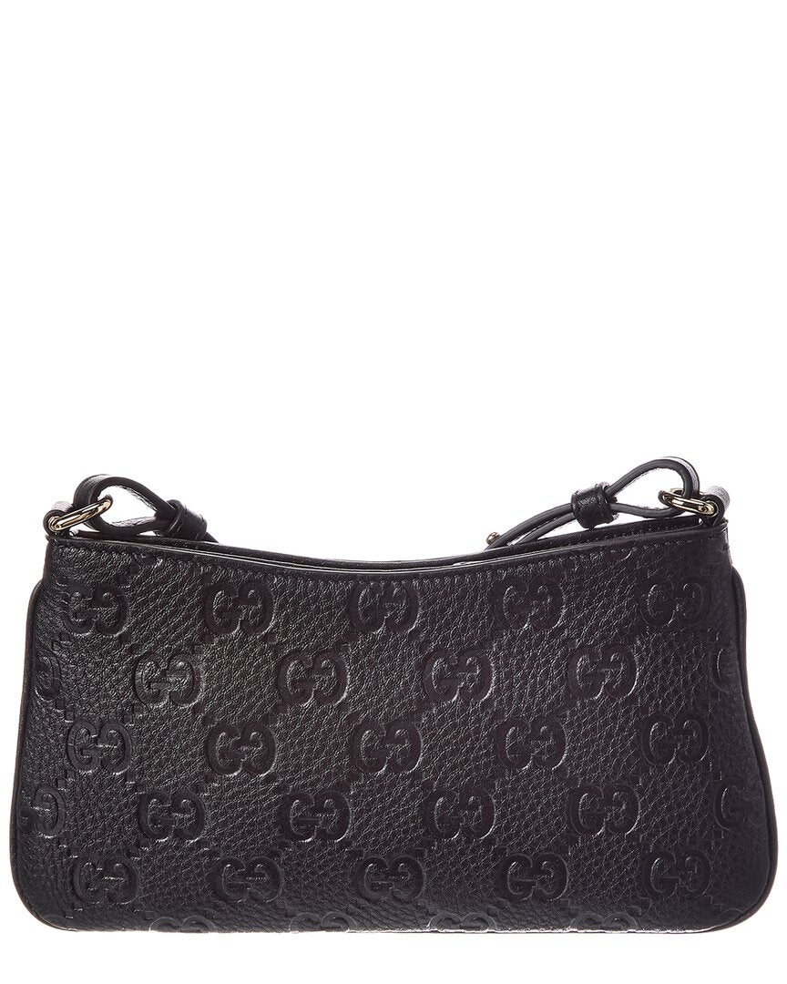 Gucci Gucci Gg Emblem Super Mini Leather Shoulder Bag