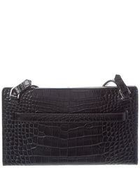 Toteme Croc-Embossed Leather Crossbody