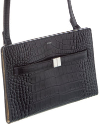 Toteme Croc-Embossed Leather Crossbody