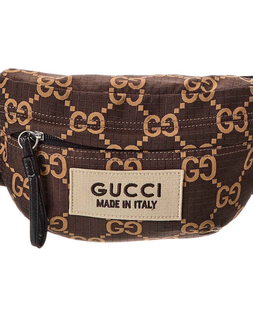 Gucci Gg Ripstop & Leather Belt Bag
