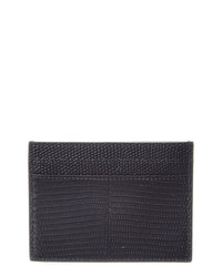 Saint Laurent Saint Laurent Logo Leather Card Case