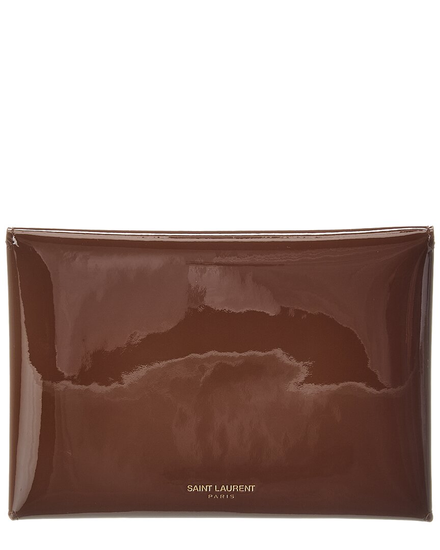 Saint Laurent Patent Passport Case