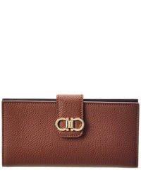 Ferragamo Double Gancini Leather Wallet