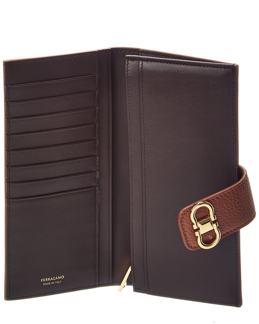 Ferragamo Double Gancini Leather Wallet