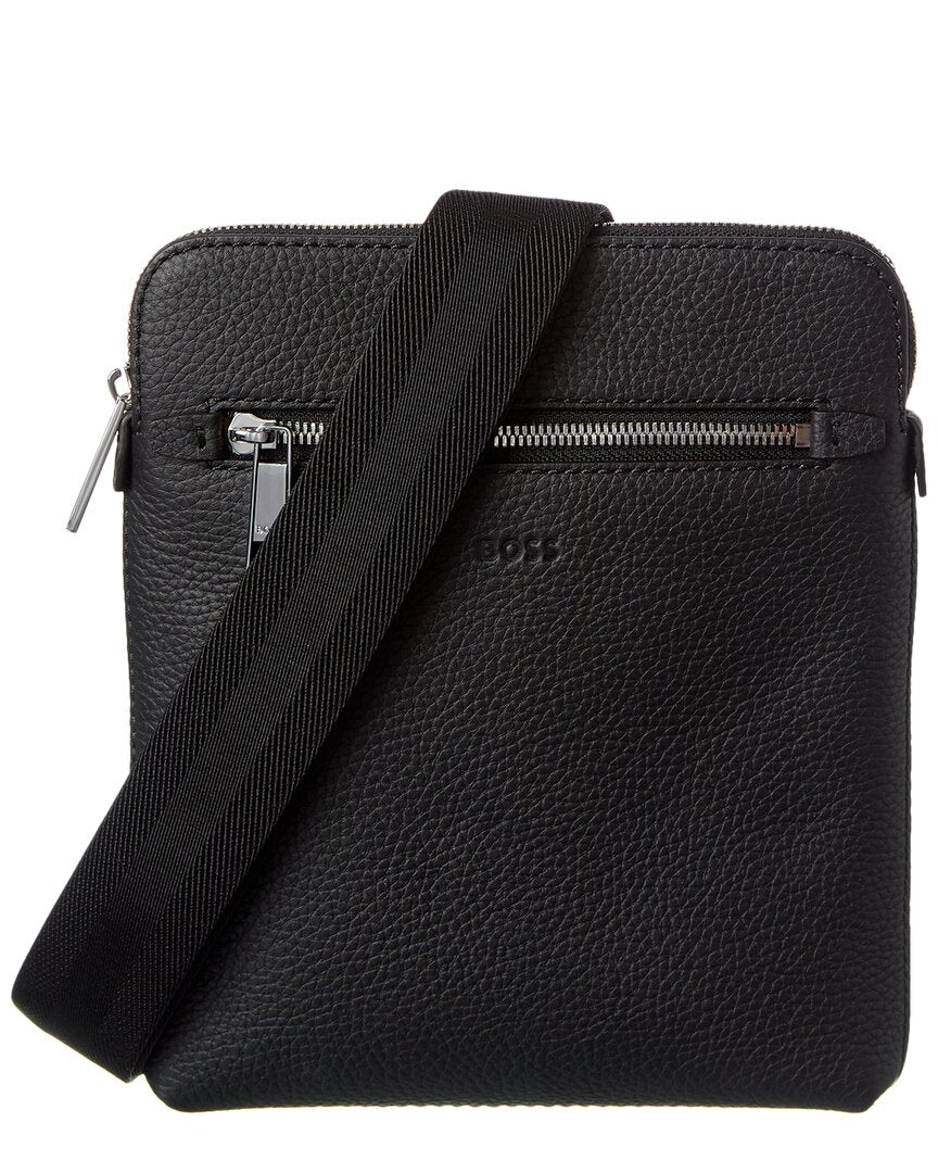 Hugo Boss Crosstown Leather Envelope Pouch