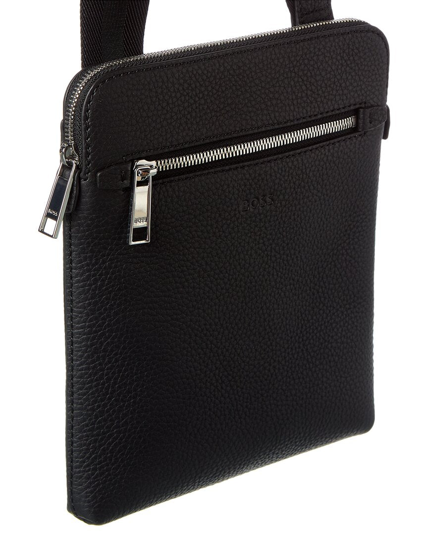 Hugo Boss Crosstown Leather Envelope Pouch