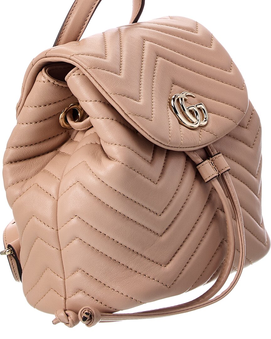 Gucci Gucci Gg Marmont Mini Leather Backpack