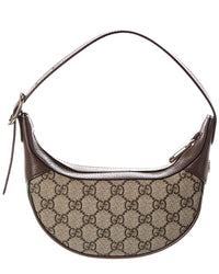Gucci Ophidia Small Gg Supreme Canvas & Leather Hobo Bag