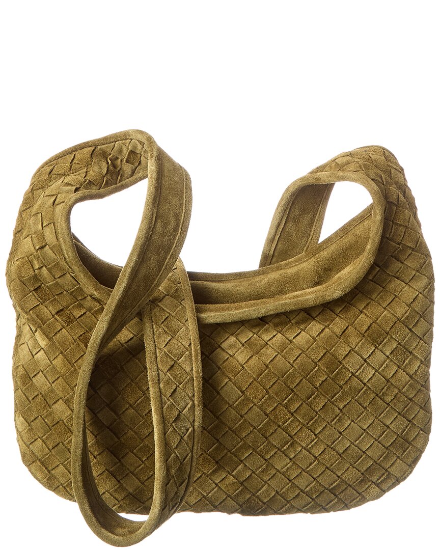 Bottega Veneta Logo Suede Crossbody