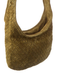 Bottega Veneta Logo Suede Crossbody