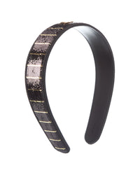Celine Striped Sequins Headband