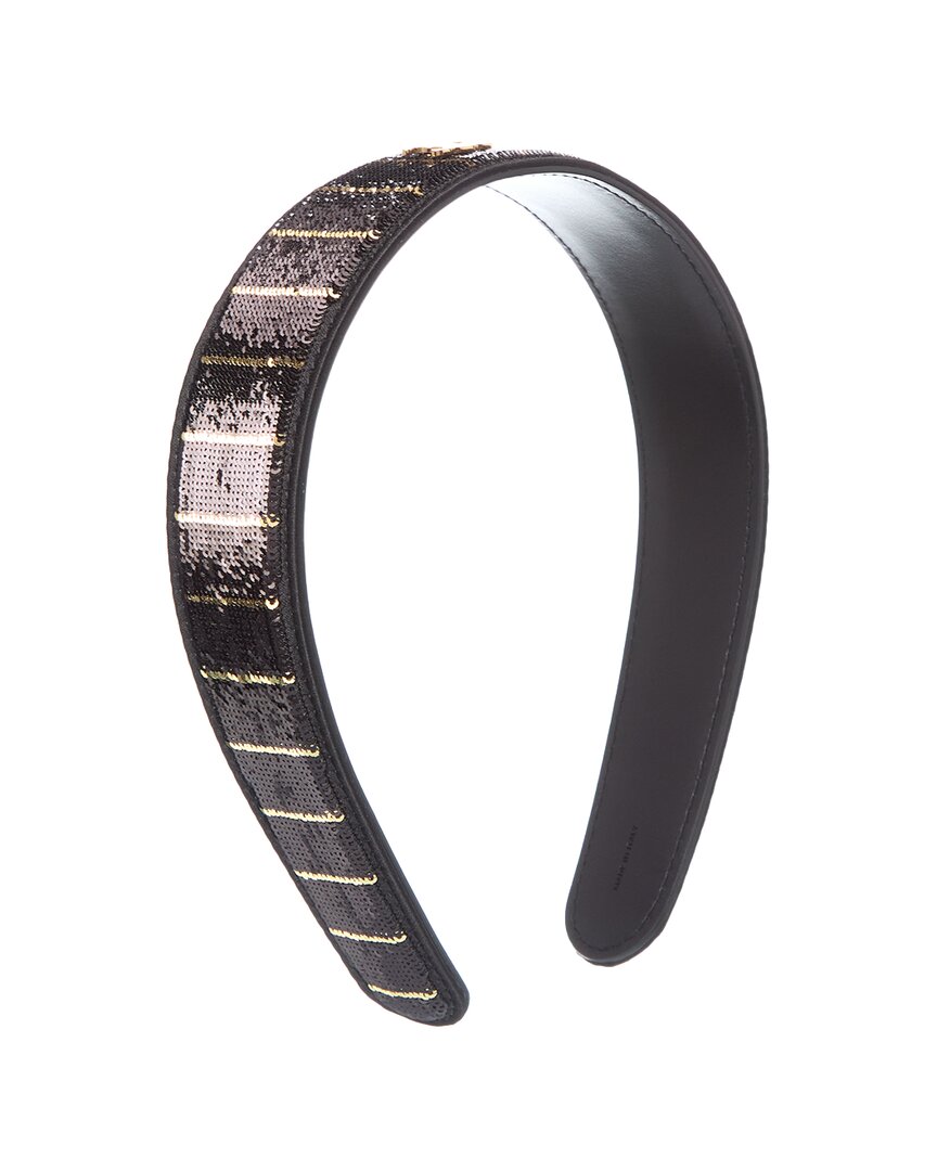 Celine Striped Sequins Headband