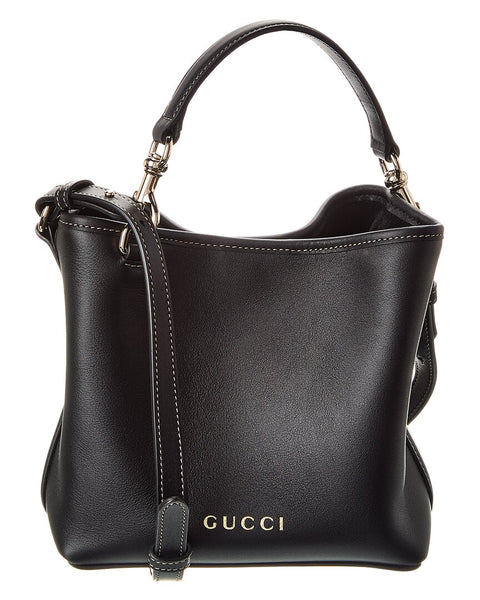 Gucci Gg Mini Emblem Leather Bucket Bag – Bluefly