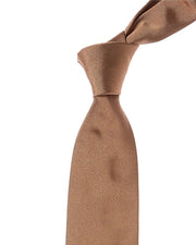 Boss Hugo Boss Medium Beige Solid Silk Tie